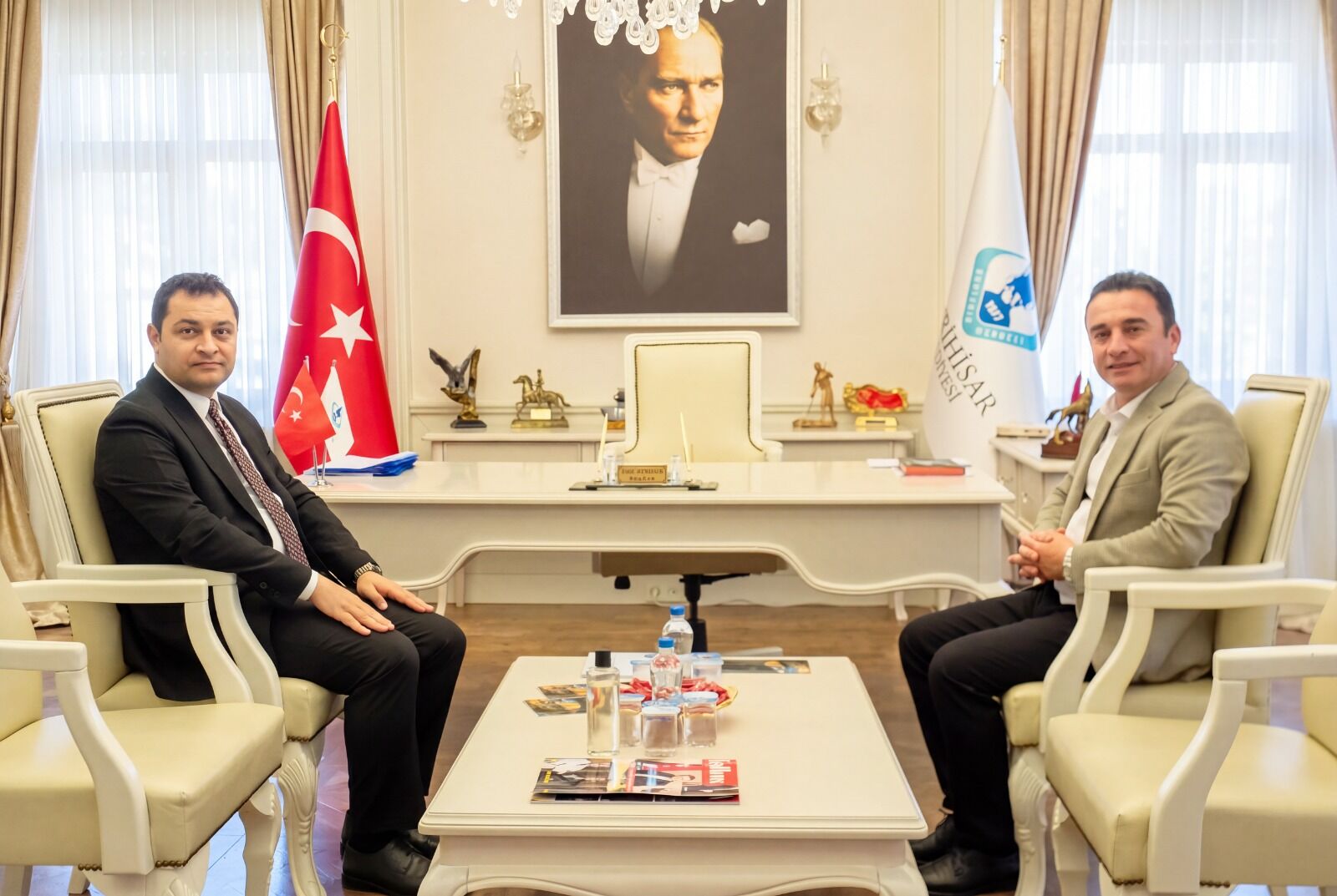 Kaymakam Temel'den Başkan Dökmeci'ye ziyaret