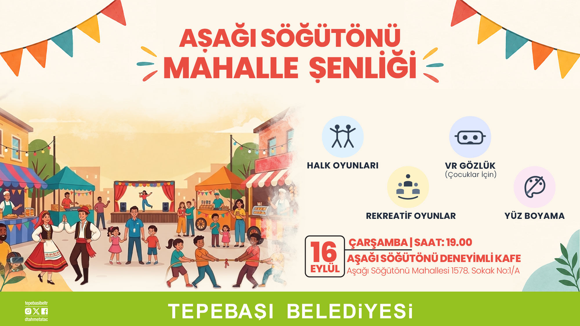 Vatandaşlar Aşağısöğütönü Mahalle Şenliği'nde buluşacak