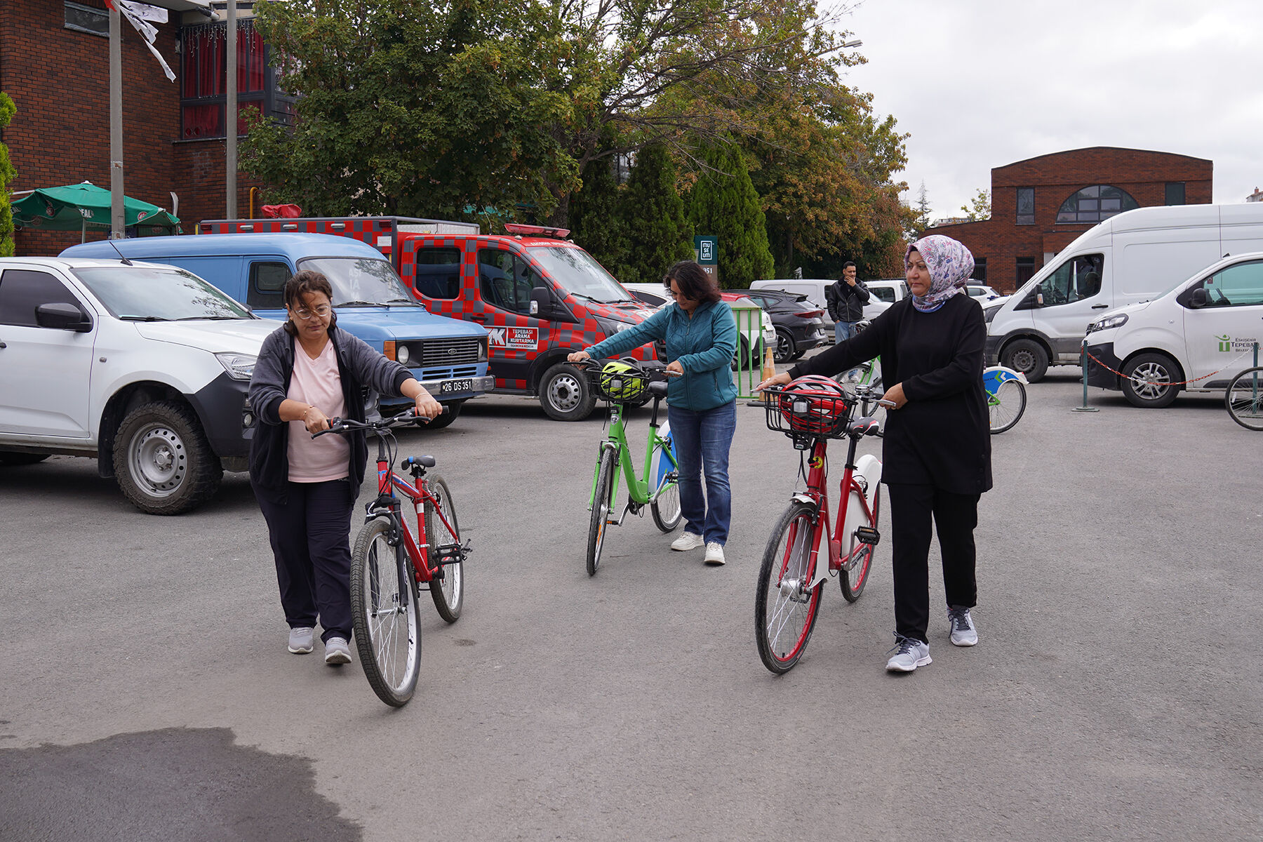 Bisiklete İlk Adım Atölyesi’nde pedallar birlikte atıldı