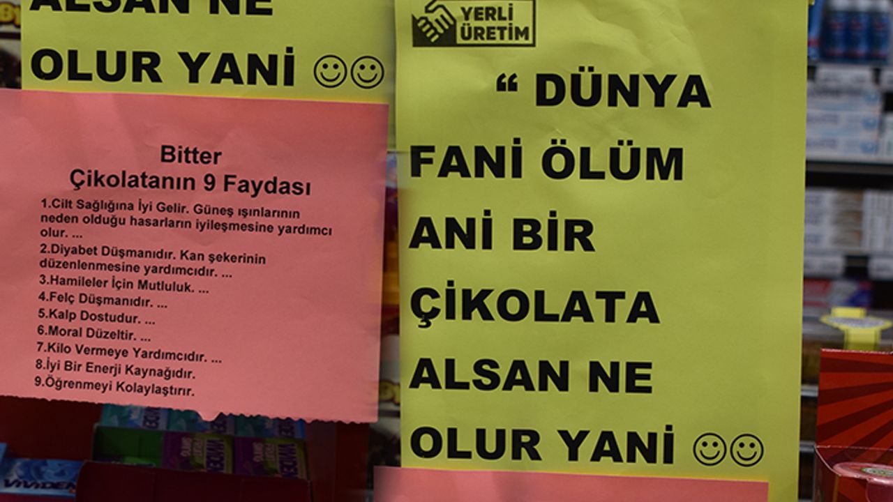Çikolata satışlarını bir yazı ile arttırdılar