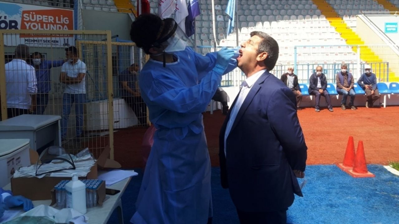Görevli personele Covid-19 testi yapıldı