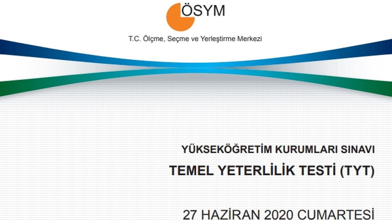 YKS soru kitapçıkları ve cevap anahtarları erişime açıldı