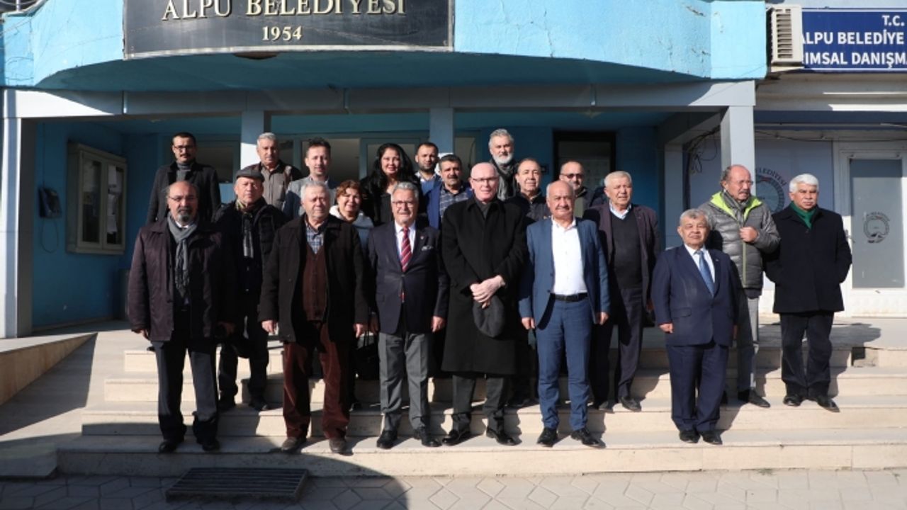 Başkan Taşel ve Kurt'un Alpu ziyareti
