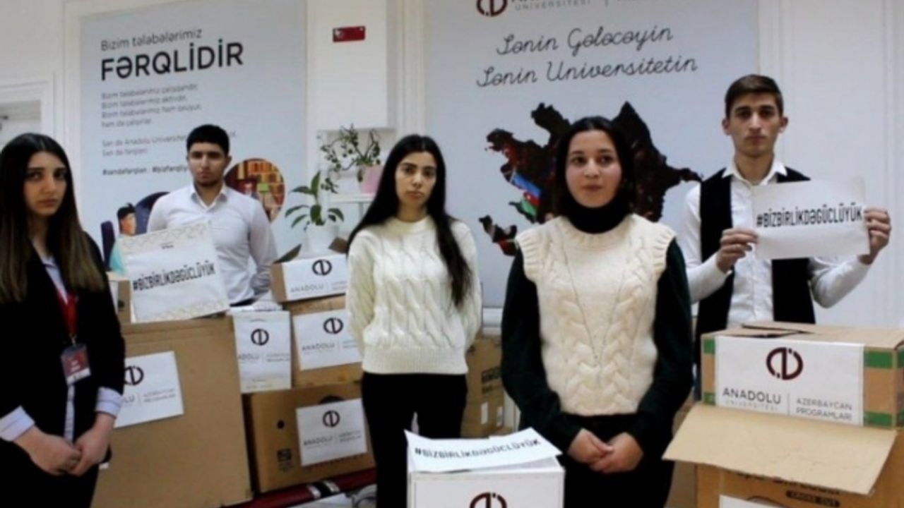 Açıköğretim Sistemi Azerbaycan Programları ailesinden depremzedelere yardım