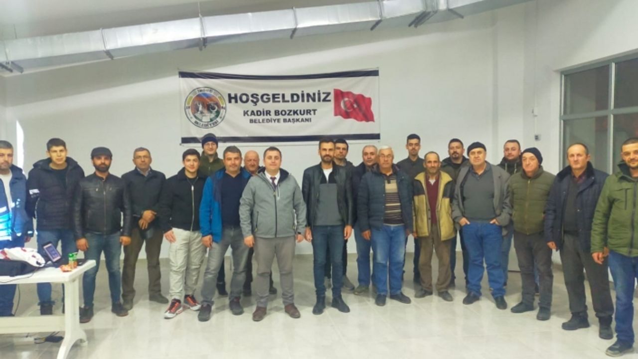 İnönü çiftçisine tasarruflu su kullanımı eğitimi