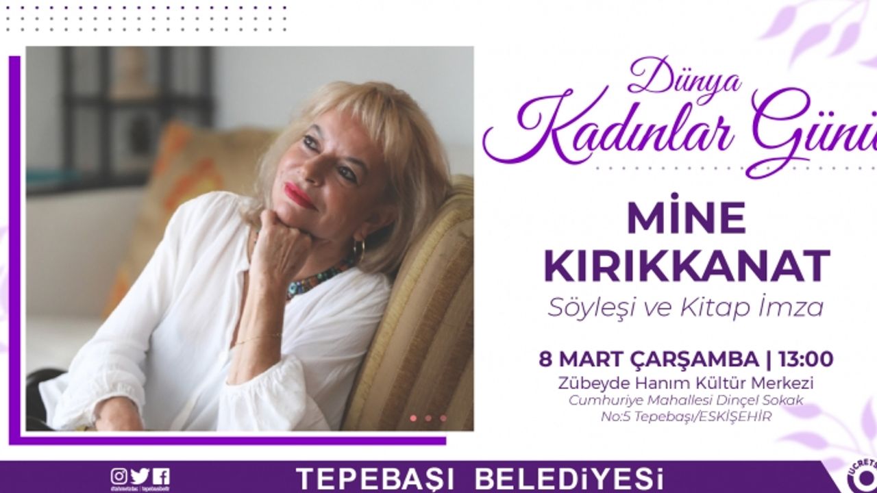 Mine Kırıkkanat'tan söyleşi ve kitap imza etkinliği