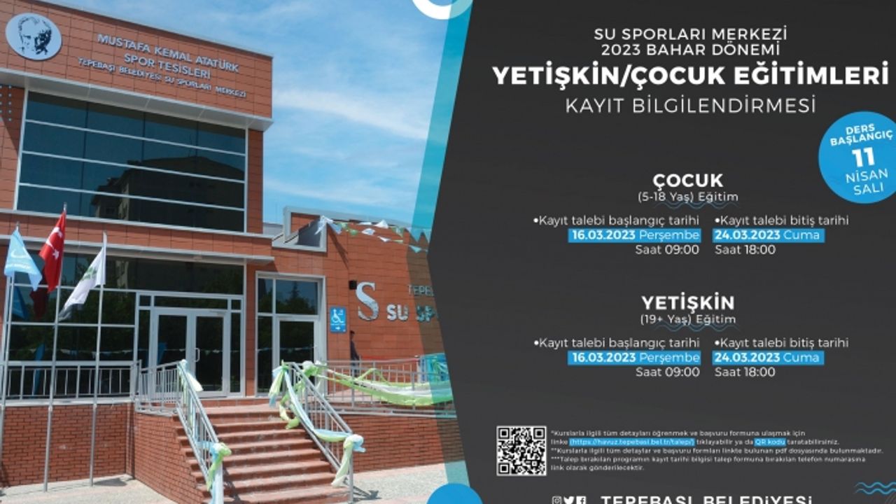 Su sporları merkezi kayıtları başlıyor
