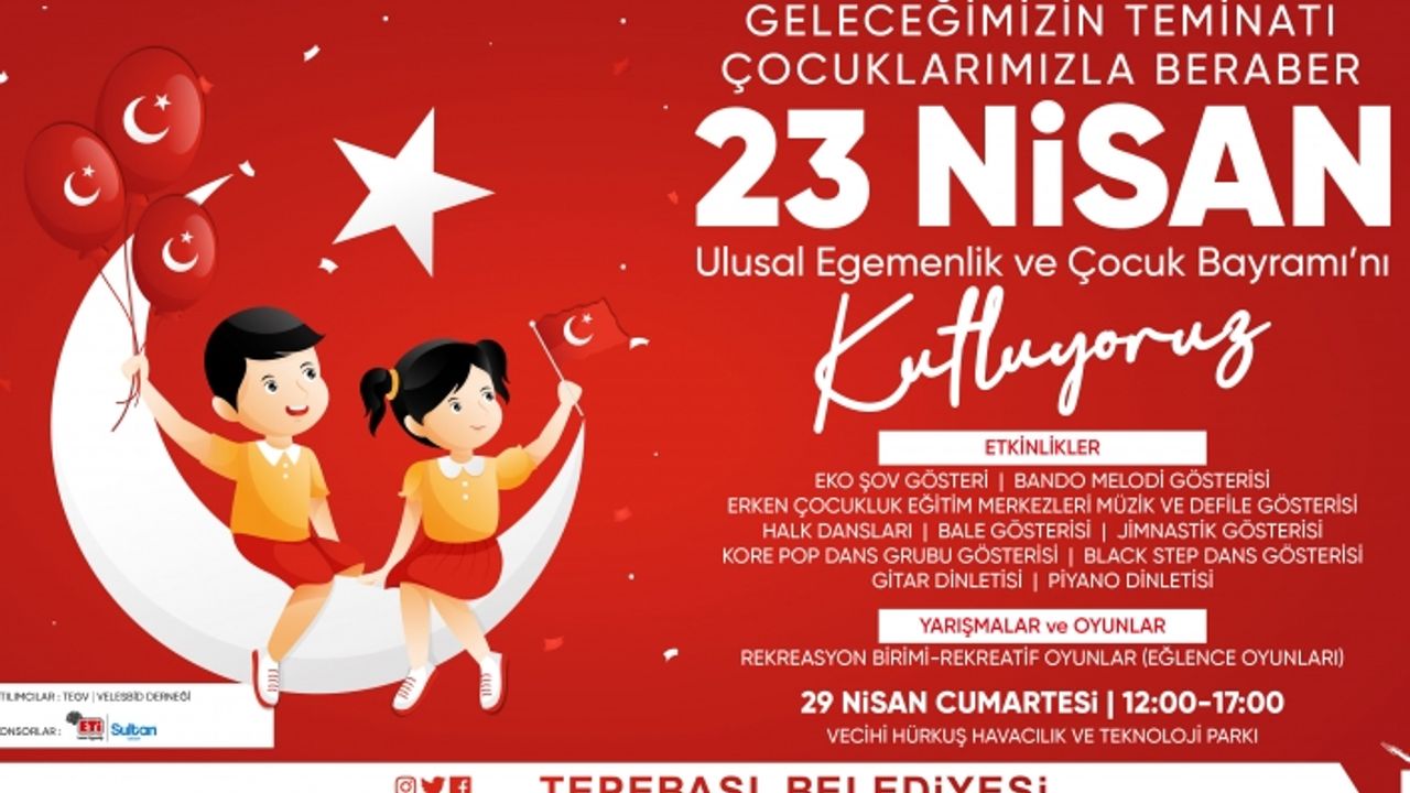 23 Nisan coşkusu Vecihi Hürkuş Havacılık ve Teknoloji Parkı'nda yaşanacak