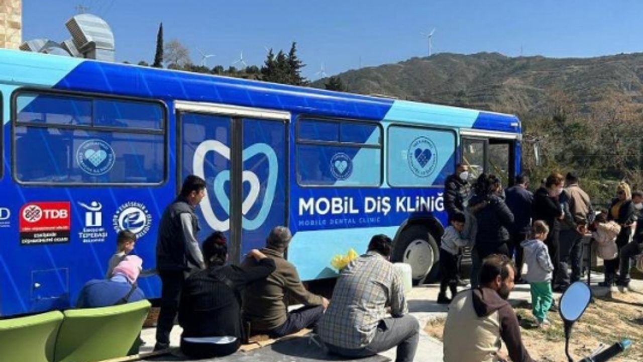 Mobil Diş Kliniği 3 bin 150 depremzedeye hizmet verdi