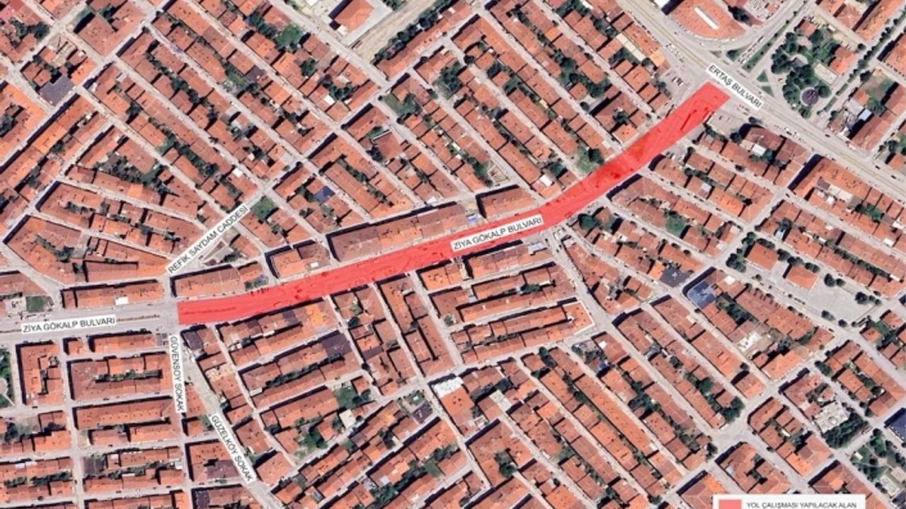 Ziya Gökalp Bulvarı'nda yol genişletme çalışması başlıyor