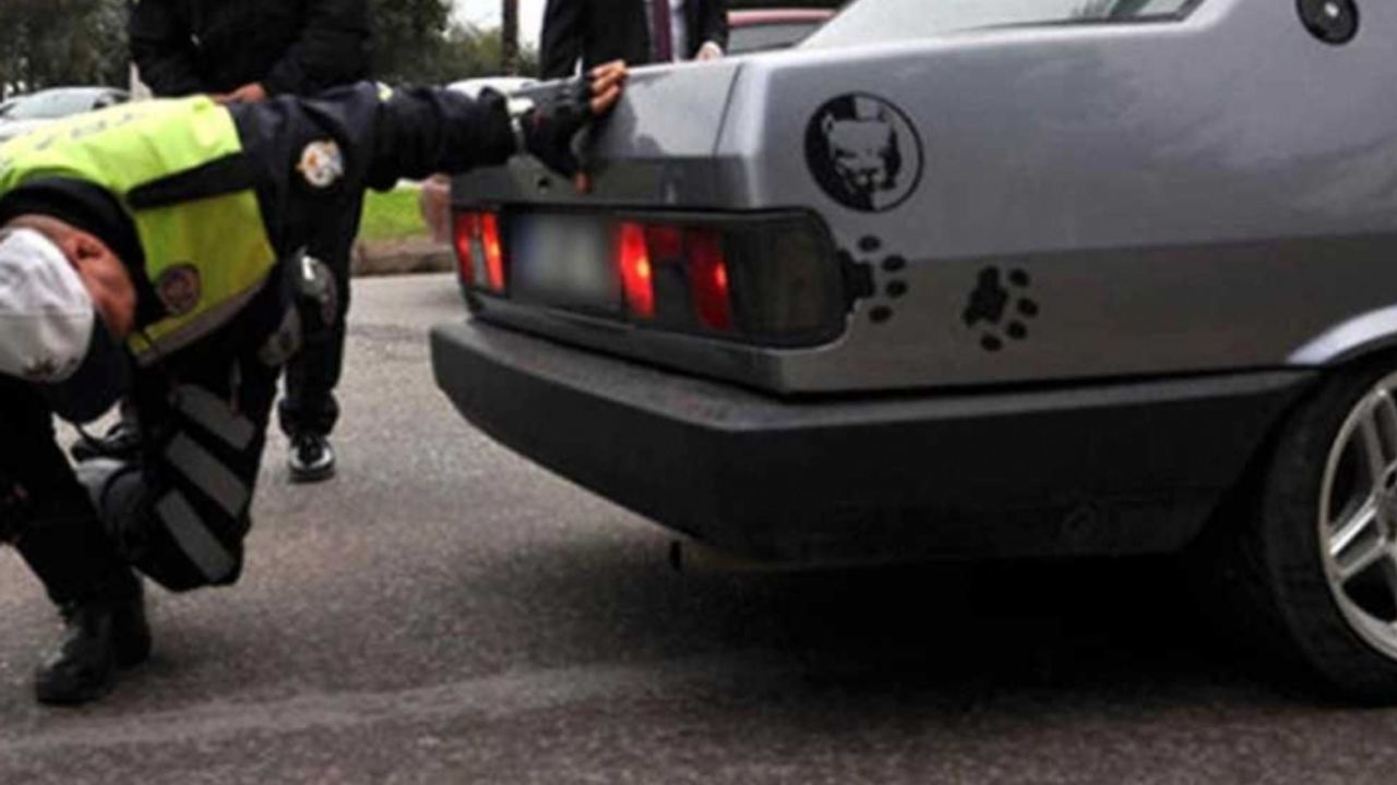 Abartı egzoz takılan araçlara ceza yağdı