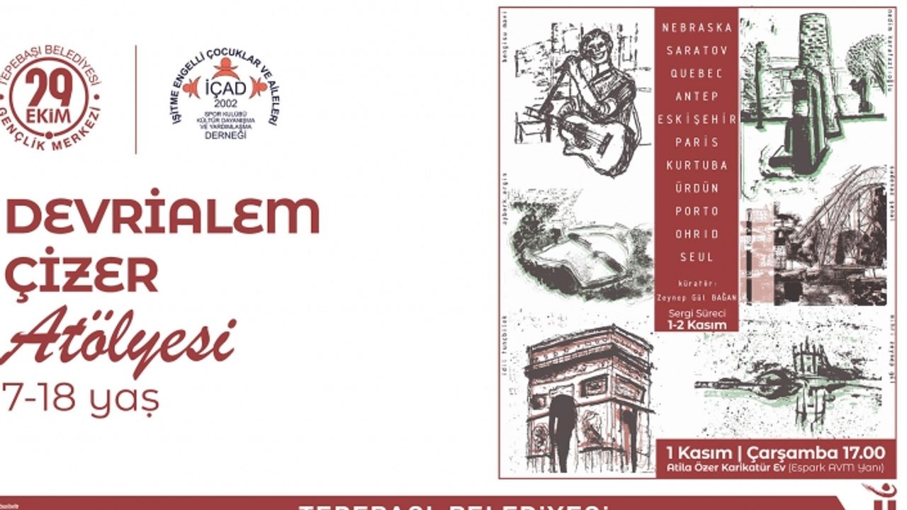 Devri Alem Çizer Atölyesi'nden çıkan eserler sergilenecek