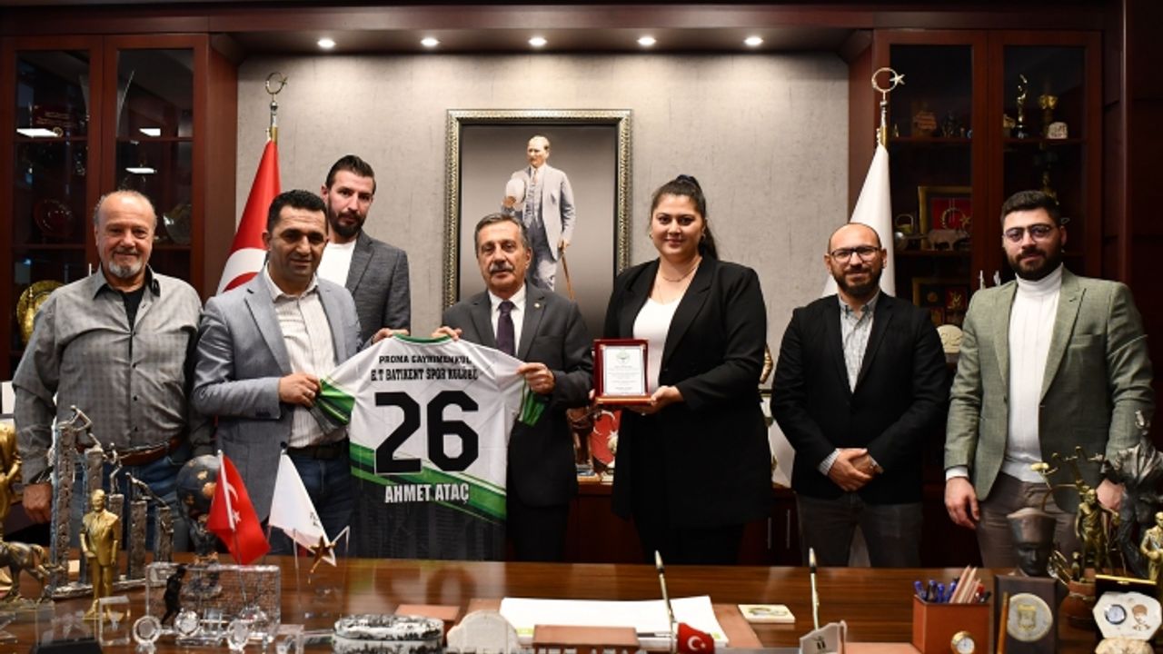 Batıkentspor Kulübü'nden Başkan Ataç'a ziyaret