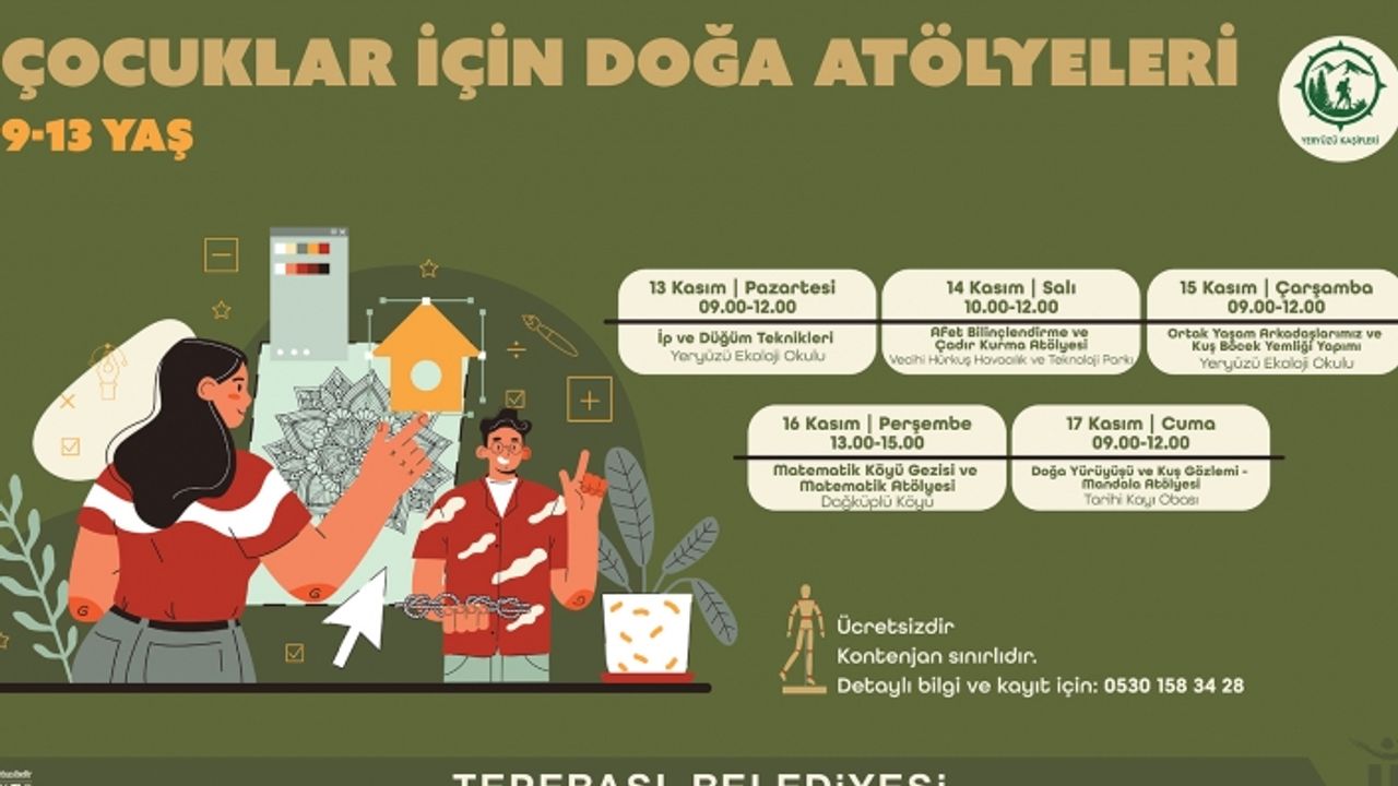 Çocuklar ara tatili doğa ile iç içe geçirecek