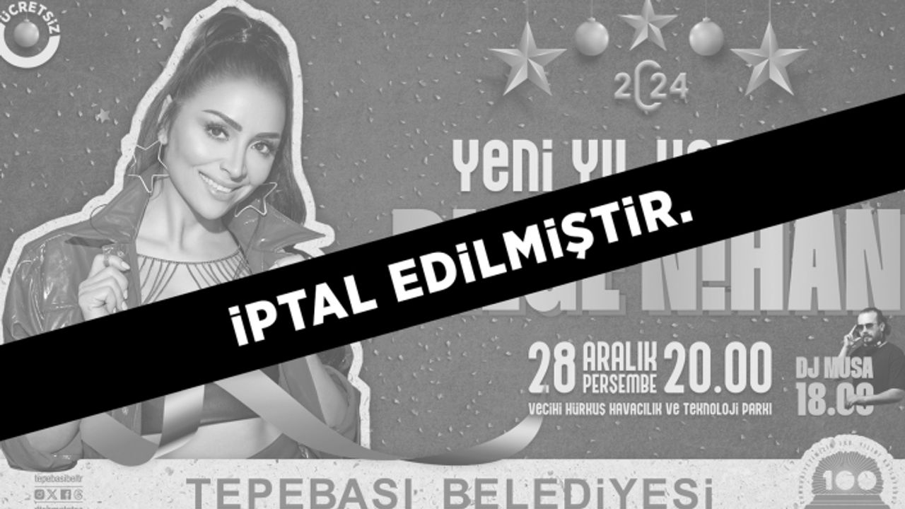 Tepebaşı'nda yeni yıl konseri iptal edildi