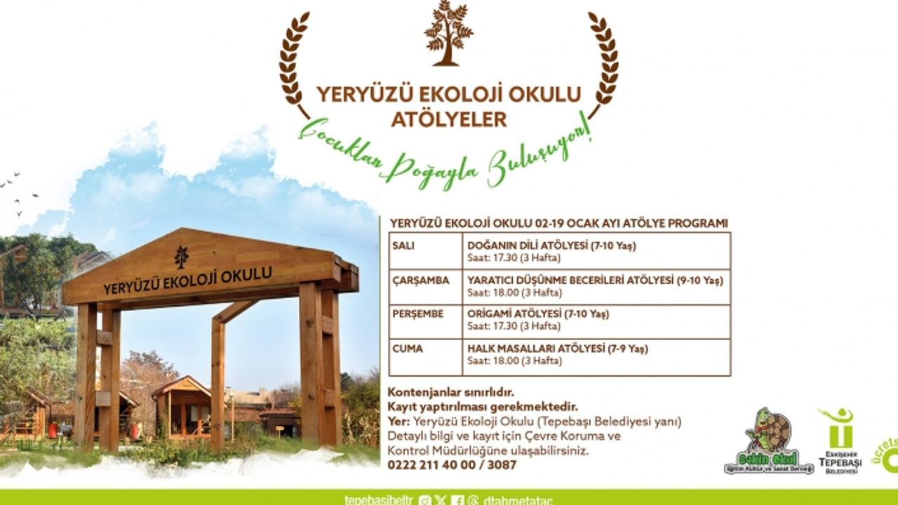 Yeryüzü Ekoloji Okulu'nda Ocak atölyeleri başlıyor