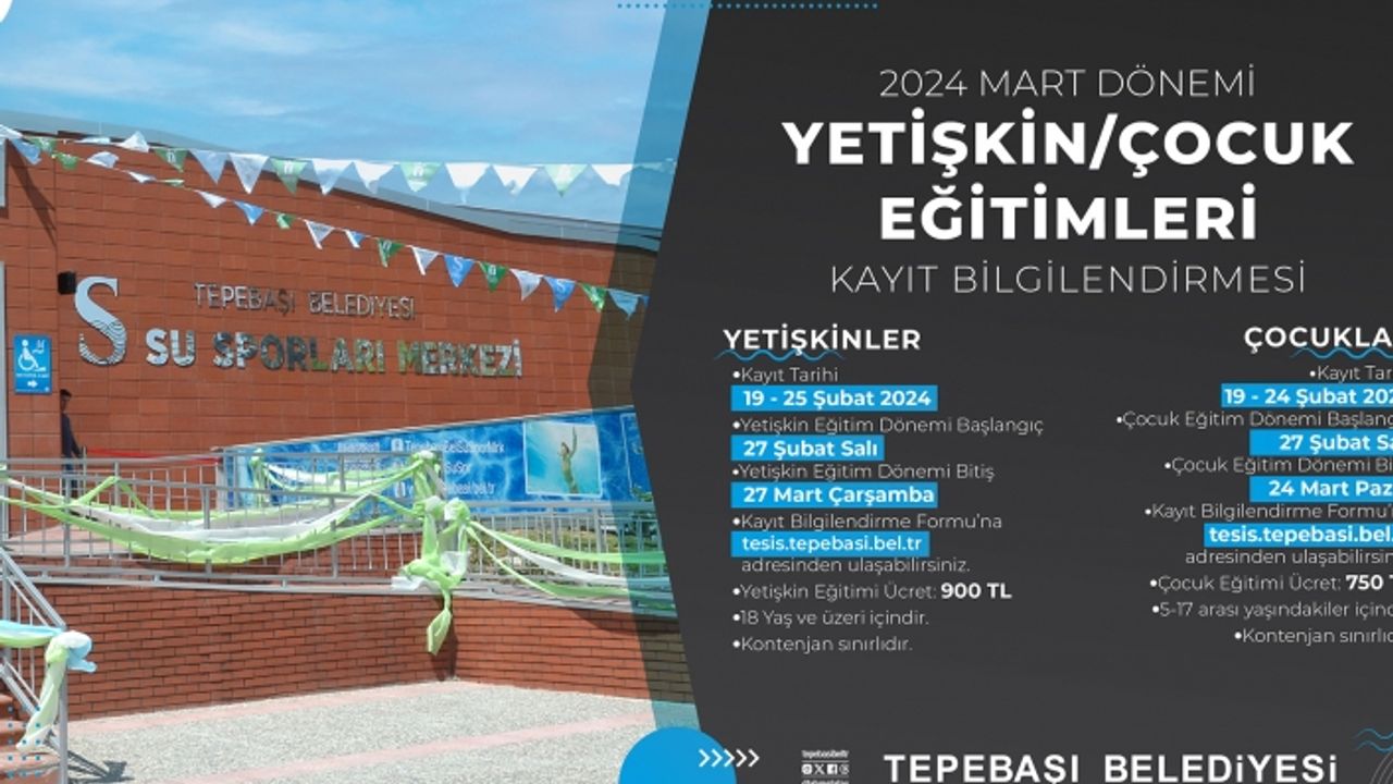 Su Sporları Merkezi'ne Mart kayıtları başladı
