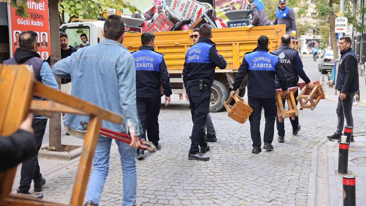 Kaldırım işgallerine karşı denetimler sürüyor