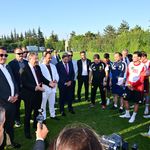 Vali Yılmaz ve Nebi Hatipoğlu'ndan Eskişehirspor'a ziyaret