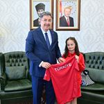 Vali Yılmaz, Milli Takım Kampına davet edilen başarılı sporcuyu ağırladı