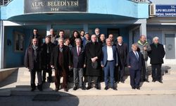 Başkan Taşel ve Kurt'un Alpu ziyareti