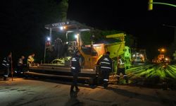 Odunpazarı'ndaki trafik düzenlemesinde gece mesaisi