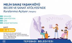 Beceri ve sanat atölyesi kayıtları başlıyor