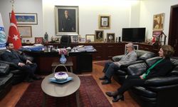 BEBKA Genel Sekreter Vekili Bayram, Başkan Büyükerşen'i ziyaret etti