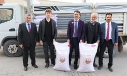 İlk hasadını yapan genç çiftçiye destek