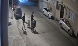 Bebek arabalı hırsızlar güvenlik kamerasından kaçamadı