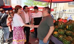Başkan Ünlüce'den semt pazarı ziyareti
