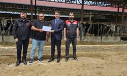 Seyitgazili çiftçiye 'Hastalıktan Ari İşletme Sertifikası' verildi