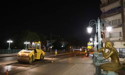 Üstyapı çalışmaları gece gündüz sürüyor