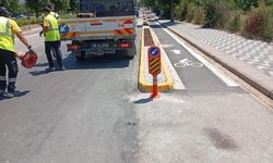 Cadde ve bulvarların yol çizgileri yenileniyor