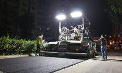 Yol çalışmaları gece gündüz devam ediyor