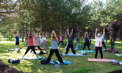 Açık havada spor keyfi yaşadılar