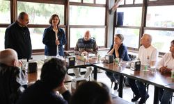 Ayşe Ünlüce, Gazeteciler Cemiyeti heyetini konuk etti