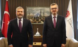 Rektör Adıgüzel'den İletişim Başkanı Prof. Dr. Duran'a ziyaret