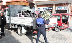 Sivrihisar'da kaldırım işgali denetimi