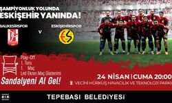 Vatandaşlar kritik maçı dev ekrandan takip edecek