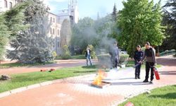 Yangına karşı doğru ve etkili müdahale anlatıldı