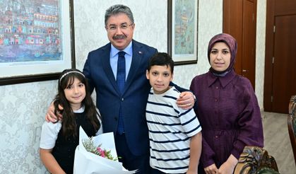 Vali Yılmaz, orman şehidinin oğlu Batuhan'ın hayalini gerçekleştirdi