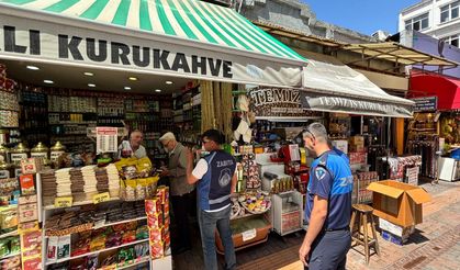 Odunpazarı bölgesi ve çarşıda işgaliye denetimleri gerçekleşti