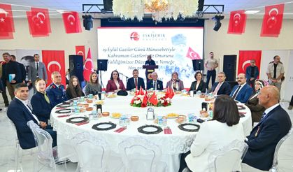 Eskişehir'de gaziler ve aileleri, 19 Eylül Gaziler Günü yemeğinde buluştu