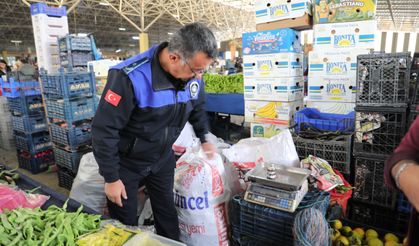Semt pazarlarında hileli tartı denetimi