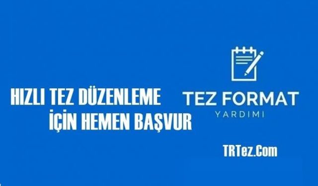 Kalem tez hazırlama blog