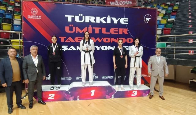 Eskişehirli başarılı sporcu Türkiye üçüncüsü oldu