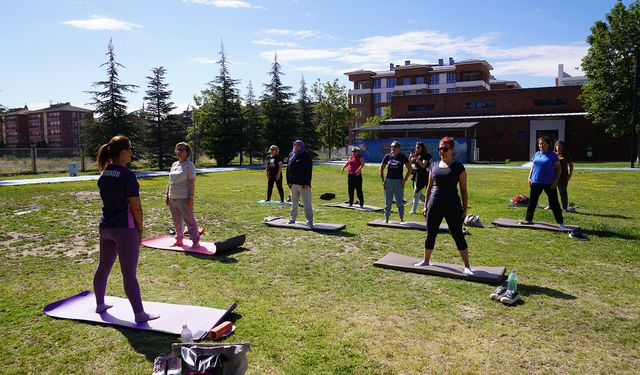 Açık havada spor keyfi Tepebaşı'nda