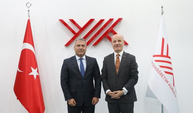 Rektör Adıgüzel'den YÖK'e ziyaret