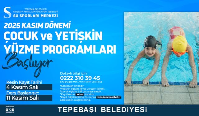 Tepebaşı'nda yüzme kayıtları başlıyor